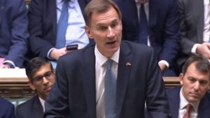  Jeremy Hunt announces tax rises for all and says UK in recession