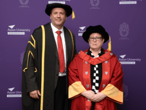  Diversity champion Steph Keeble receives honorary doctorate from Aston University