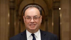  Bank of England governor Andrew Bailey says Peak interest rates ‘reached’