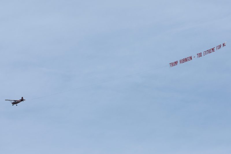  Dems Soar with Pro-Harris Messages Above NFL Games